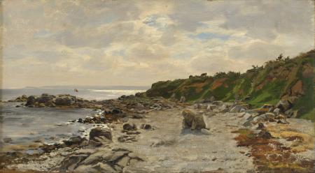 Eduard Gaertner Seashore oil painting picture